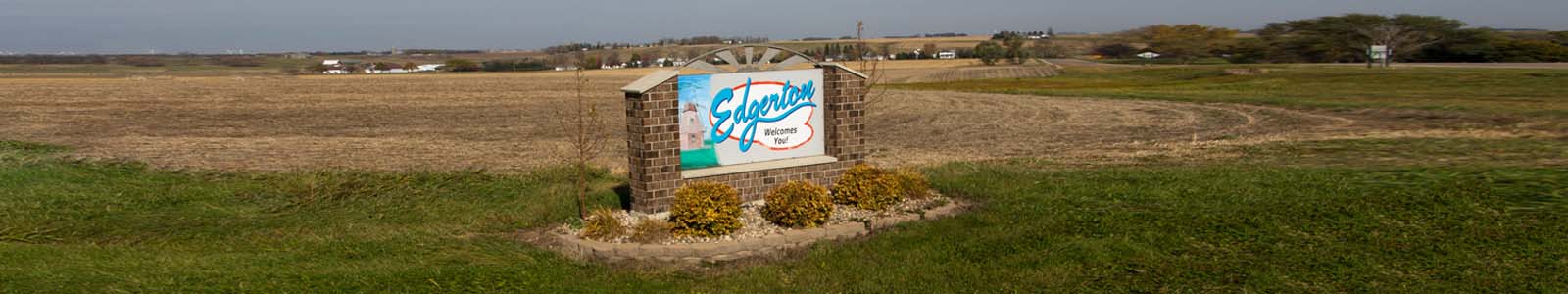 Edgerton Welcome Sign
